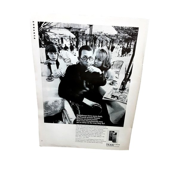 1966 Teak Cologne Man with Women Original Ad Vintage 60s Ephemera - Picture 1 of 1